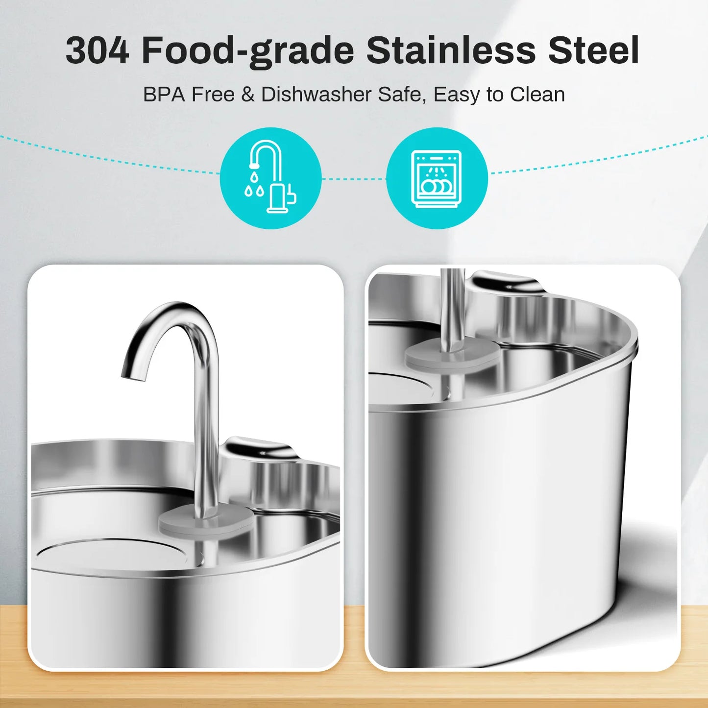 Aquapur™ Stainless Steel Cat Fountain – The Future of Healthy Hydration