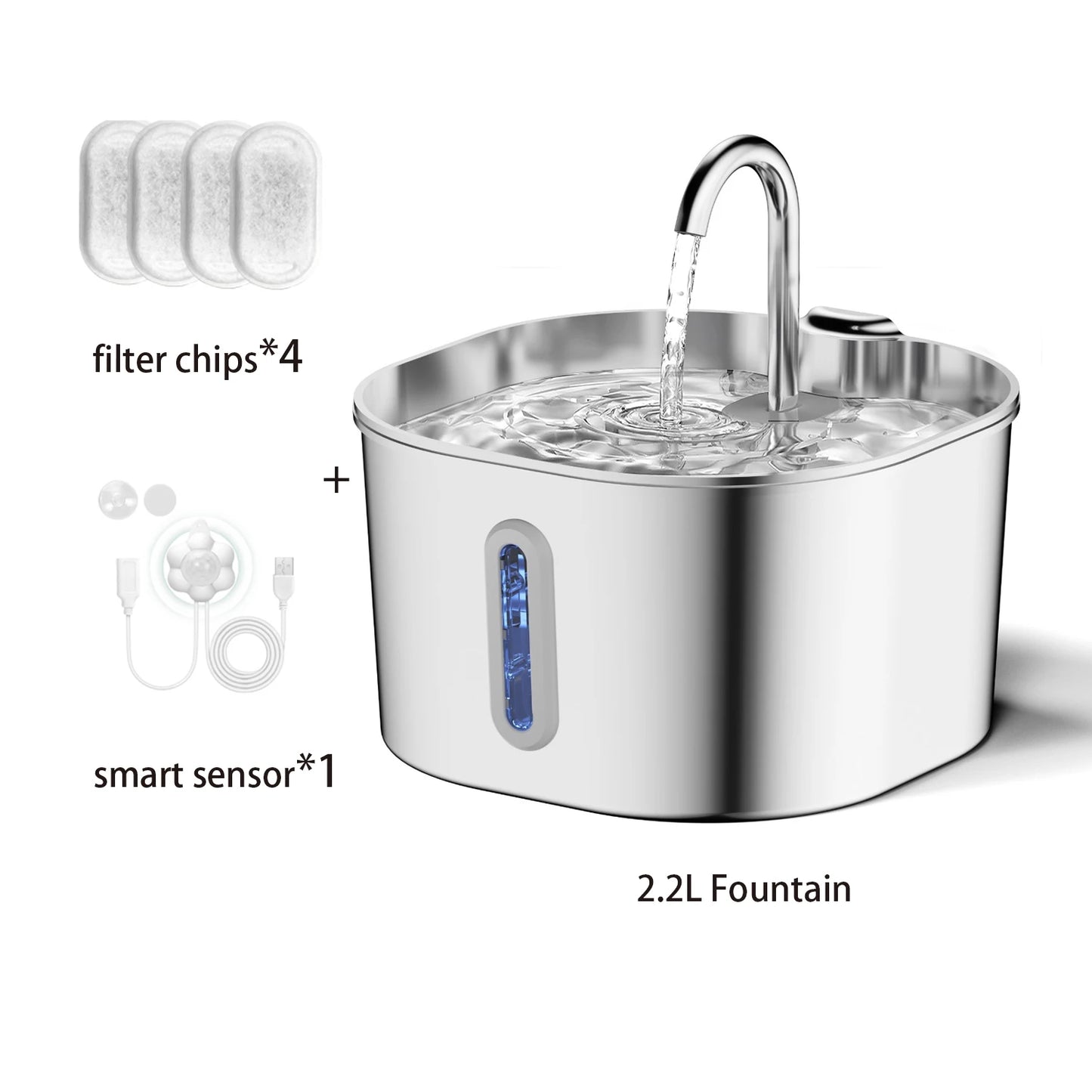 Aquapur™ Stainless Steel Cat Fountain – The Future of Healthy Hydration