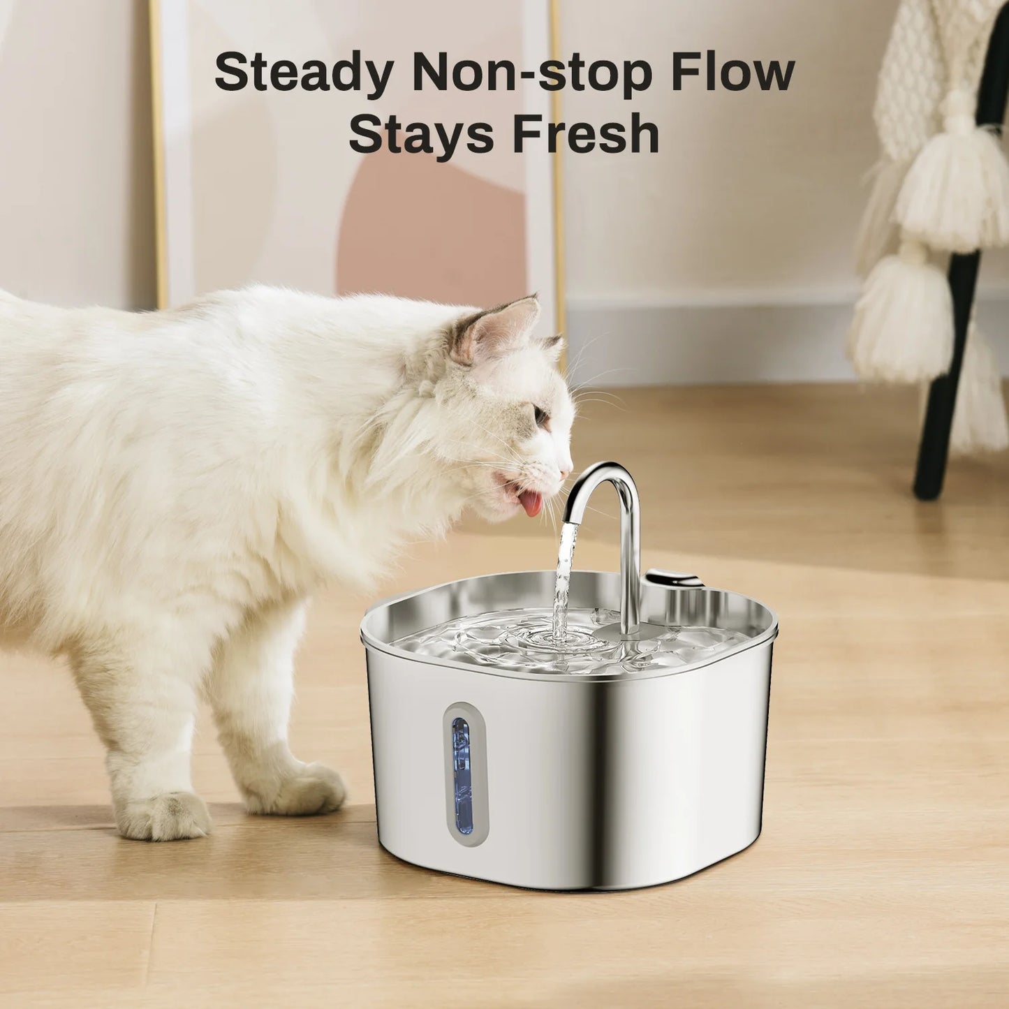 Aquapur™ Stainless Steel Cat Fountain – The Future of Healthy Hydration